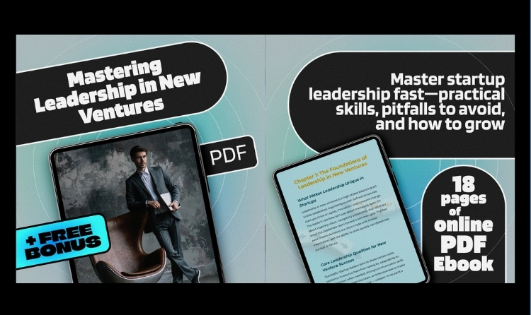 Mastering Leadership in New Ventures | eBook for Startup Founders & Entrepreneurs
