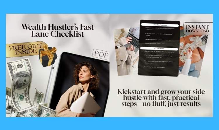 Wealth Hustler’s Fast Lane Checklist – Digital Download for Side Hustles