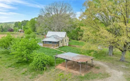 Roaring River NC Farmhouse on 8.6 Acres With Mountain Views-$180,000